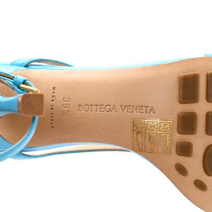Bottega Veneta Lambskin Stretch Multi Strap 90mm Sandals 39.5 Sky Blue 7 of 11