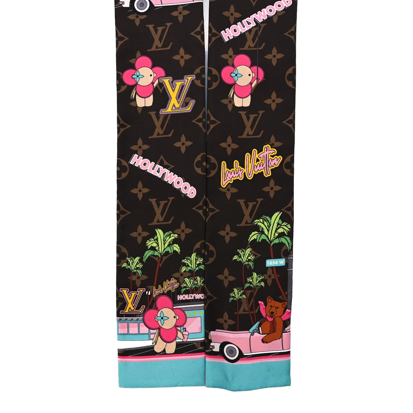 Silk Monogram 2021 Hollywood Christmas Animation Bandeau Marron