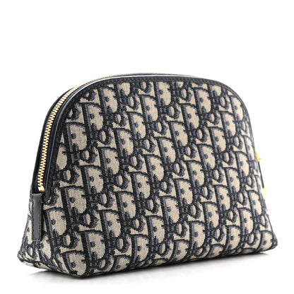 Christian Dior Oblique 30 Montaigne Cosmetic Pouch Blue 3 of 11