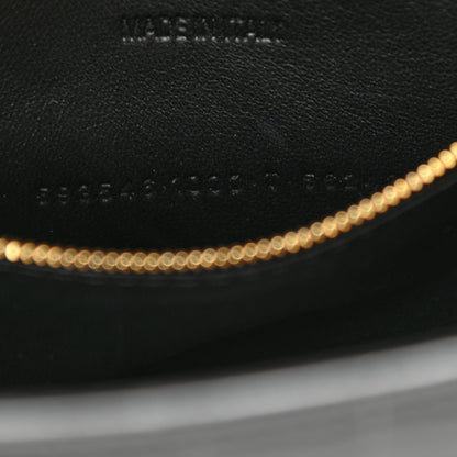 Balenciaga Shiny Calfskin Crocodile Embossed Small Hourglass Top Handle Bag Black 8 of 9