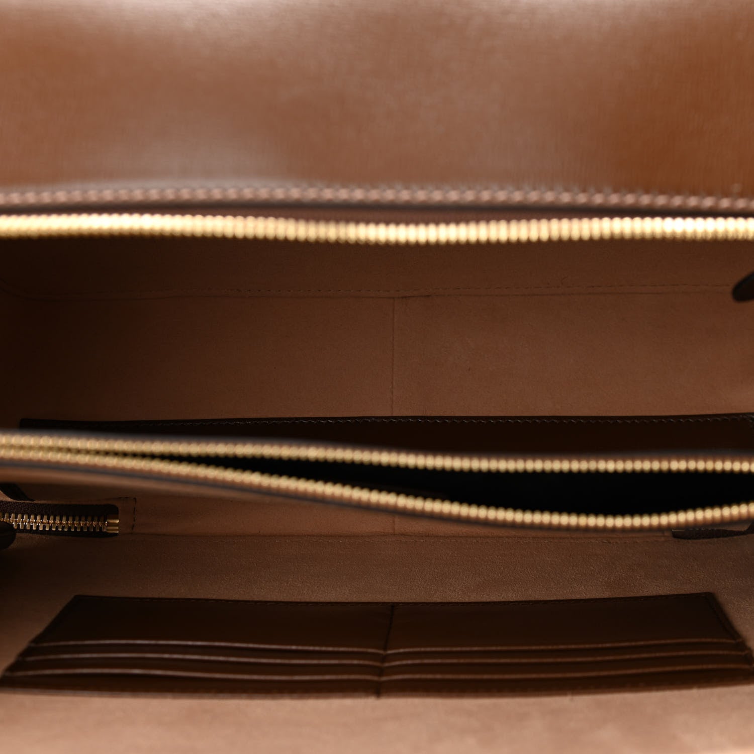 Gucci GG Supreme Monogram Glazed Textured Calfskin Retro Interlocking G Box Shoulder Bag Beige Ebony Brown Sugar 5 of 10