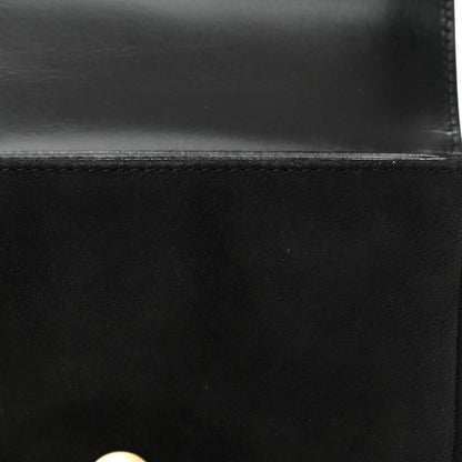 Chanel Shiny Calfskin Quilted Suede Goatskin Belt Bag Black 11 of 13