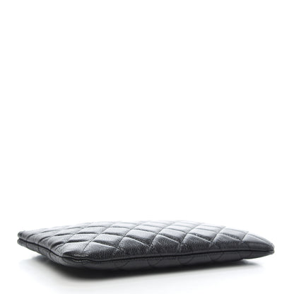 Chanel Caviar Quilted Medium Cosmetic Case Black 4 of 8