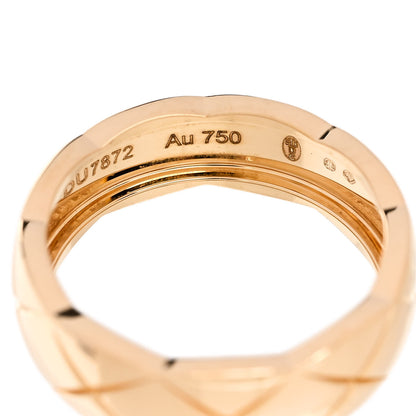 Chanel 18K Yellow Gold Small Coco Crush Ring 58 8.5 5 of 6