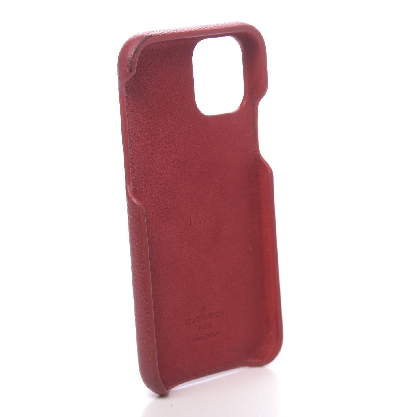 Calfskin Monogram iPhone 11 Pro Bumper Scarlet