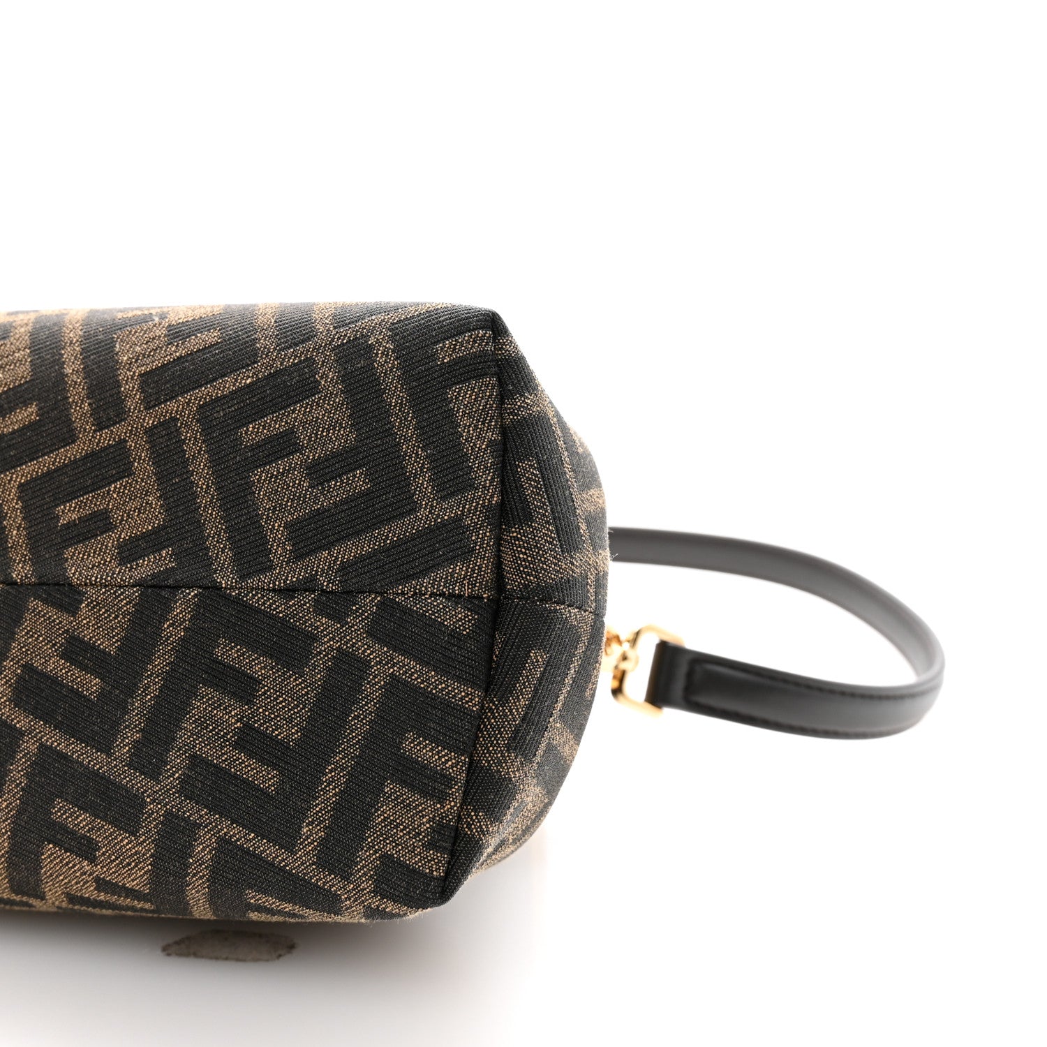 Fendi Shiny Nappa Fabric Jacquard FF 1974 Midi Fendi Tobacco Moro Ebano 10 of 10