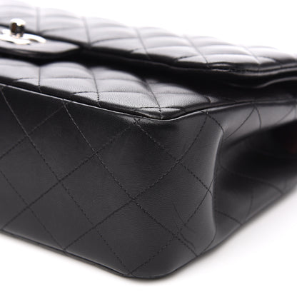 Chanel Lambskin Quilted Jumbo Double Flap Black 8 of 15