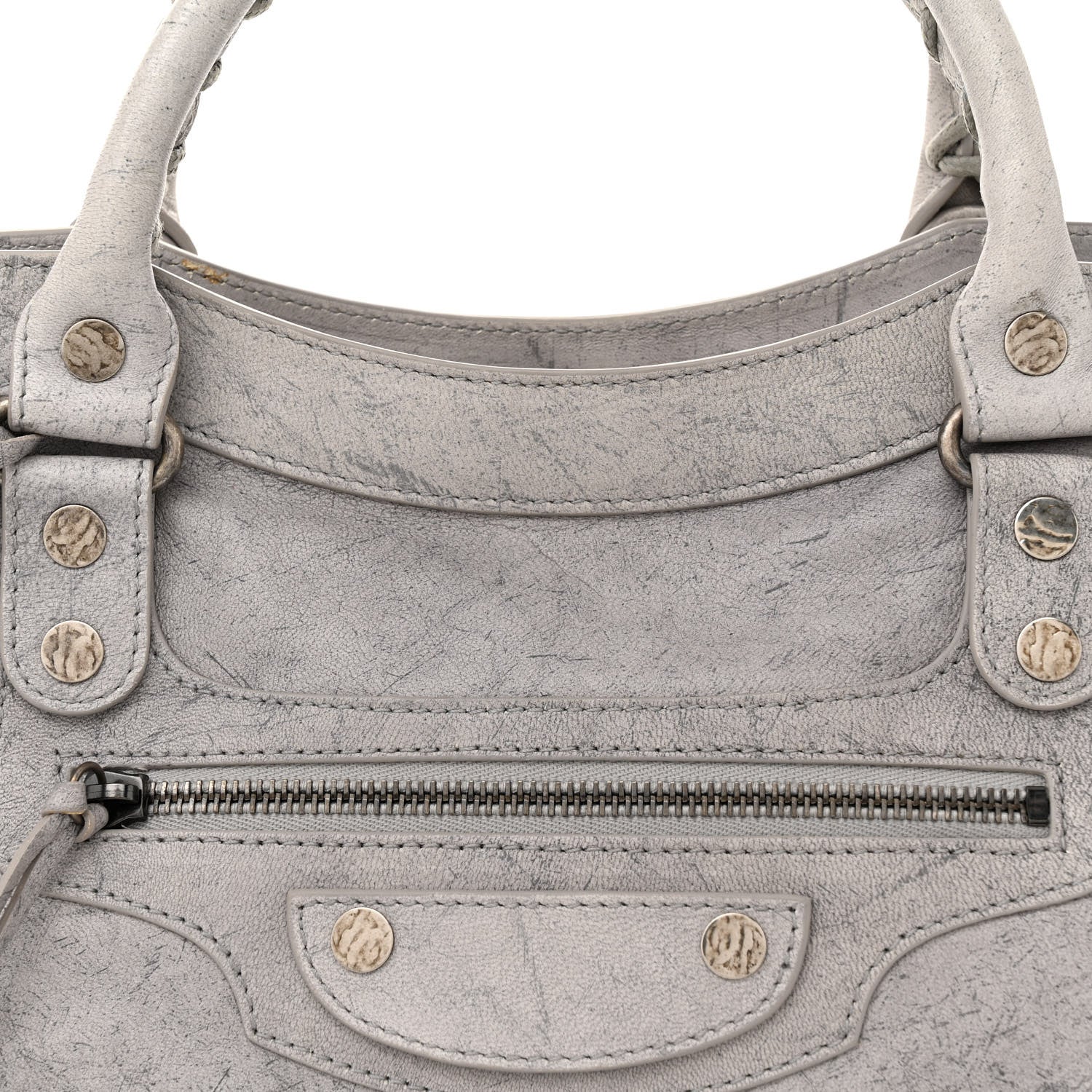 Balenciaga Agneau Marble Hardware City Grey 8 of 13