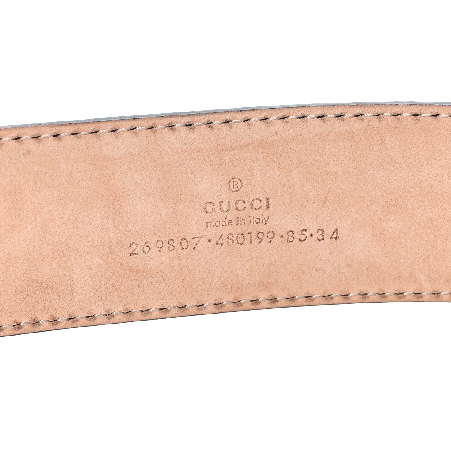 Gucci Calfskin Horsebit Belt 85 34 Black 3 of 5