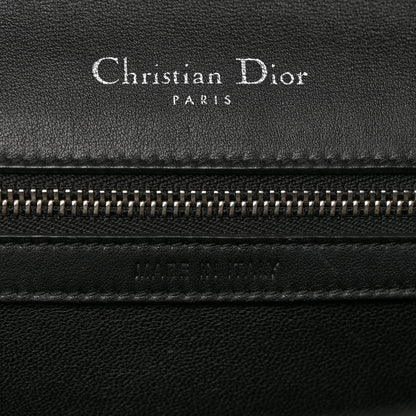Christian Dior Calfskin Paradise Diorama Flap Bag Black 7 of 10