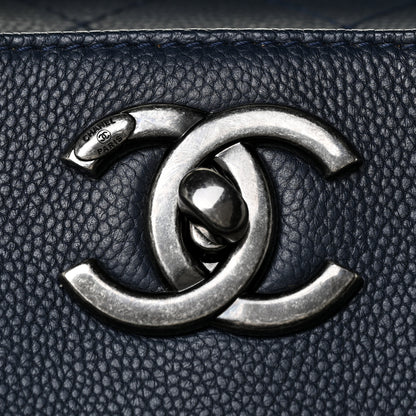 Chanel Caviar Large Shopping Tote Navy 21 of 22