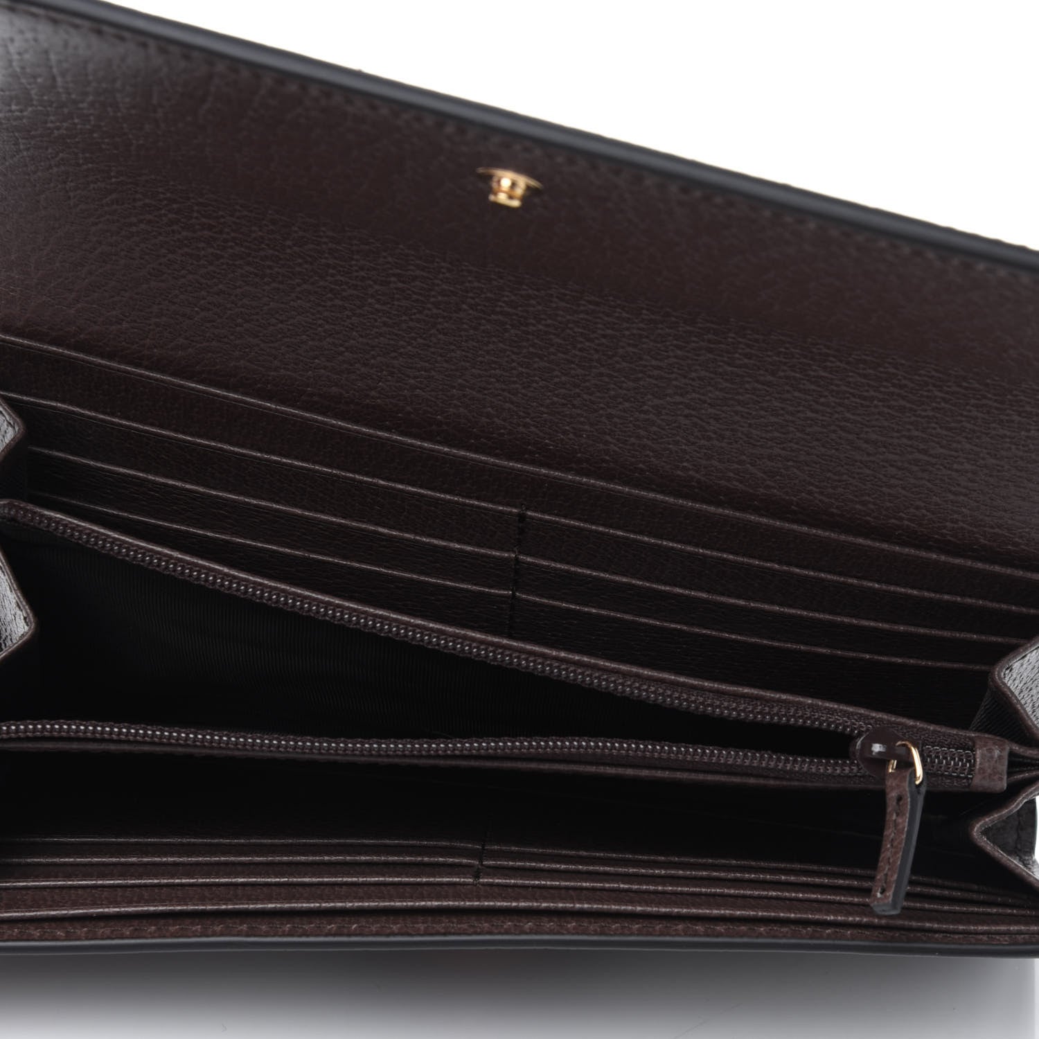 Gucci GG Supreme Monogram Web Ophidia Continental Wallet Brown 5 of 10
