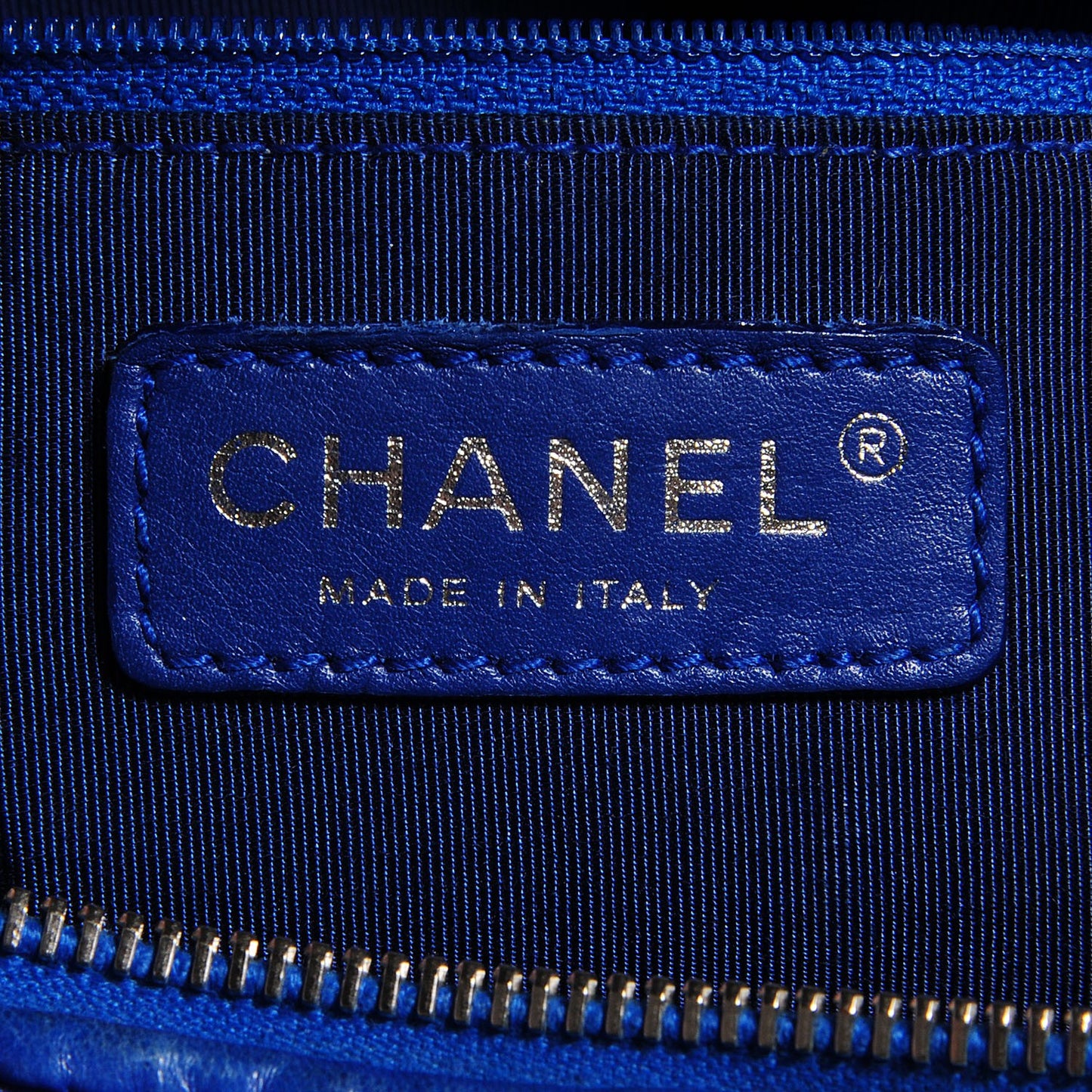Lambskin Bubble Quilt Camera Case Blue