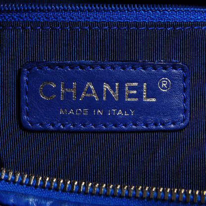 Chanel Lambskin Bubble Quilt Camera Case Blue 7 of 8