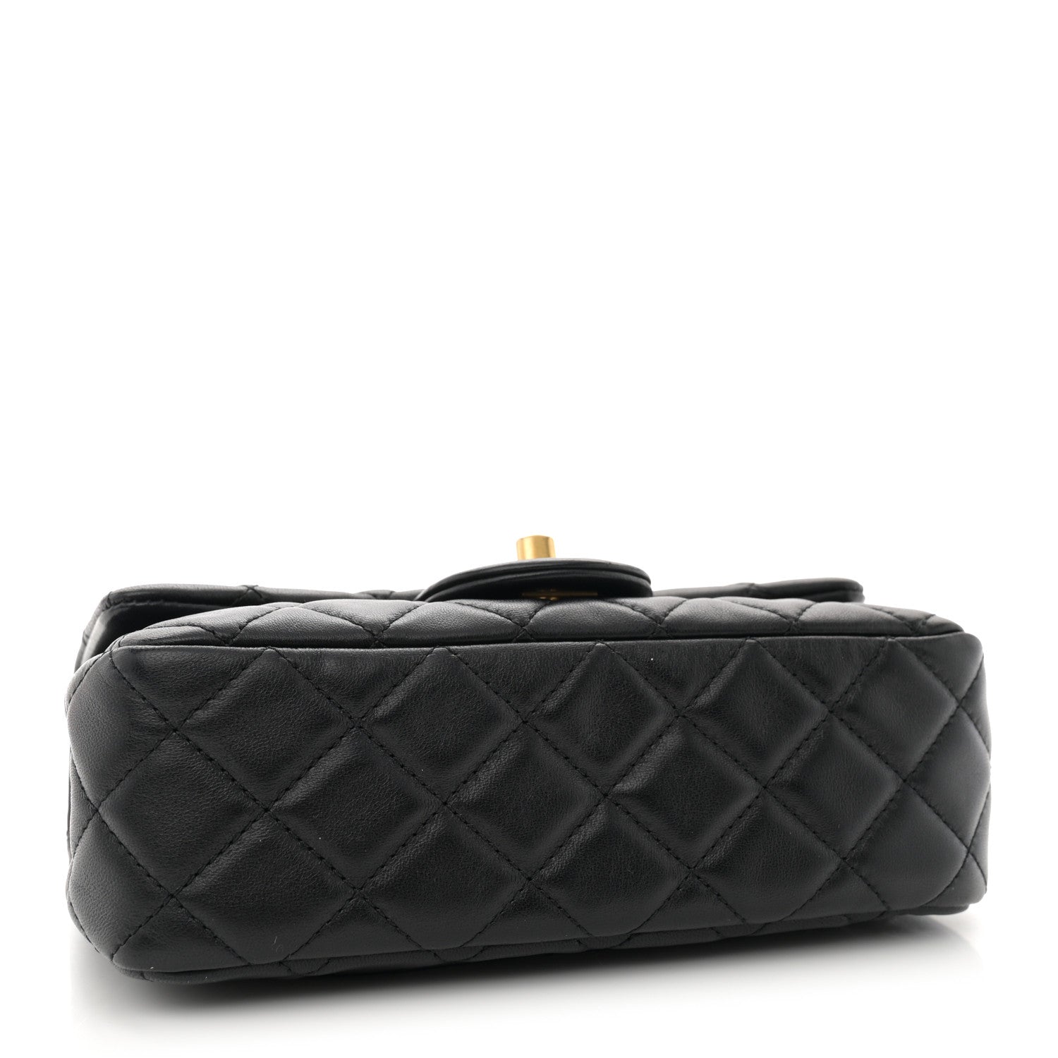 Chanel Lambskin Quilted Mini Rectangular Pearl Crush Flap Black 4 of 11