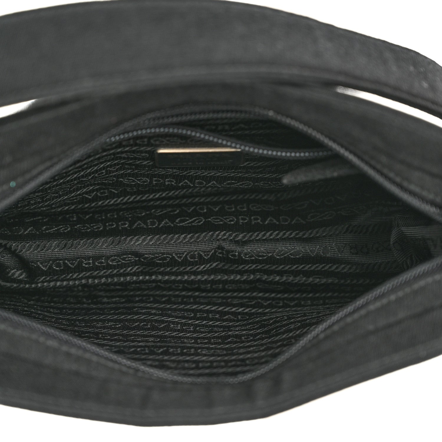 Prada Fabric Structured Shoulder Bag Black 4 of 8