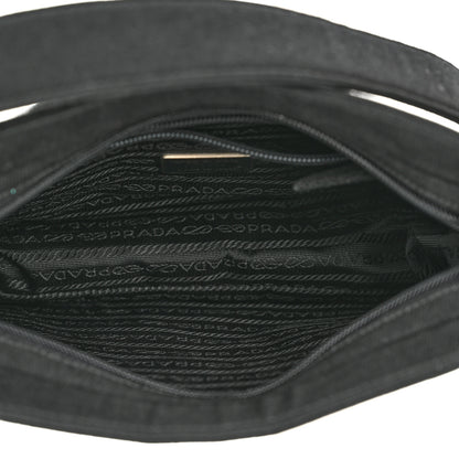 Prada Fabric Structured Shoulder Bag Black 4 of 8