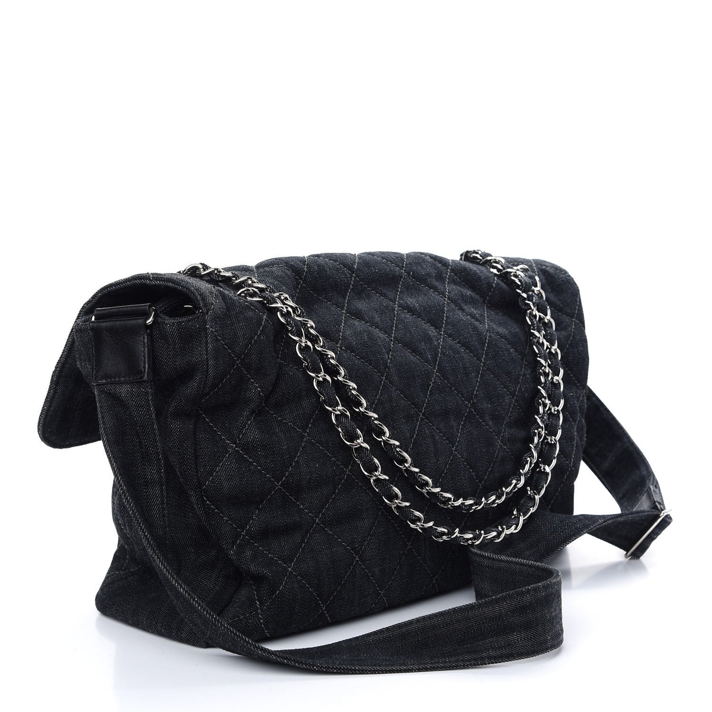 Denim Quilted Stretch Spirit Messenger Bag