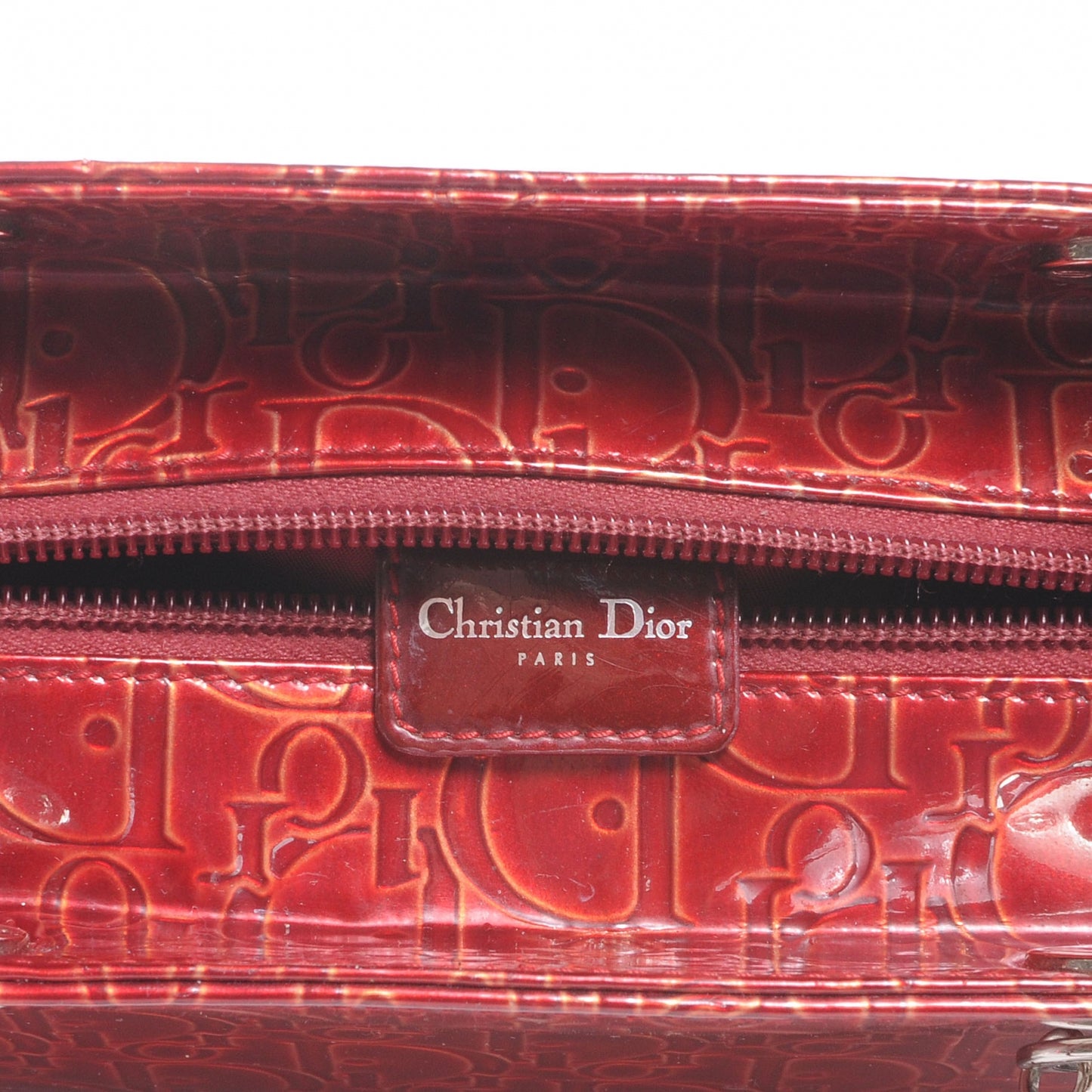 Patent Ultimate Medium Lady Dior Red