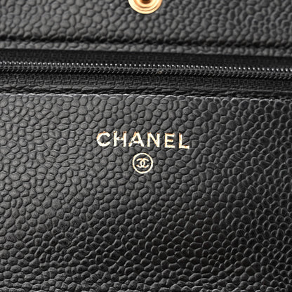 Chanel Caviar Quilted Wallet On Chain WOC Black 6 of 11