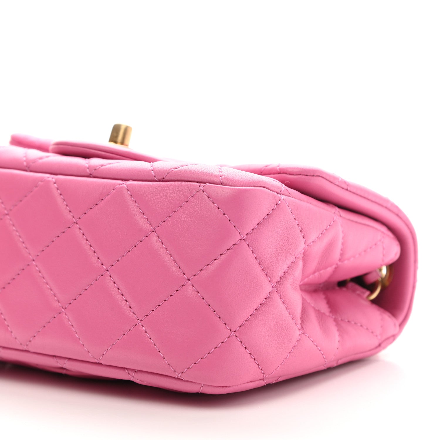 Chanel Lambskin Quilted Mini Pearl Crush Flap Pink 10 of 10