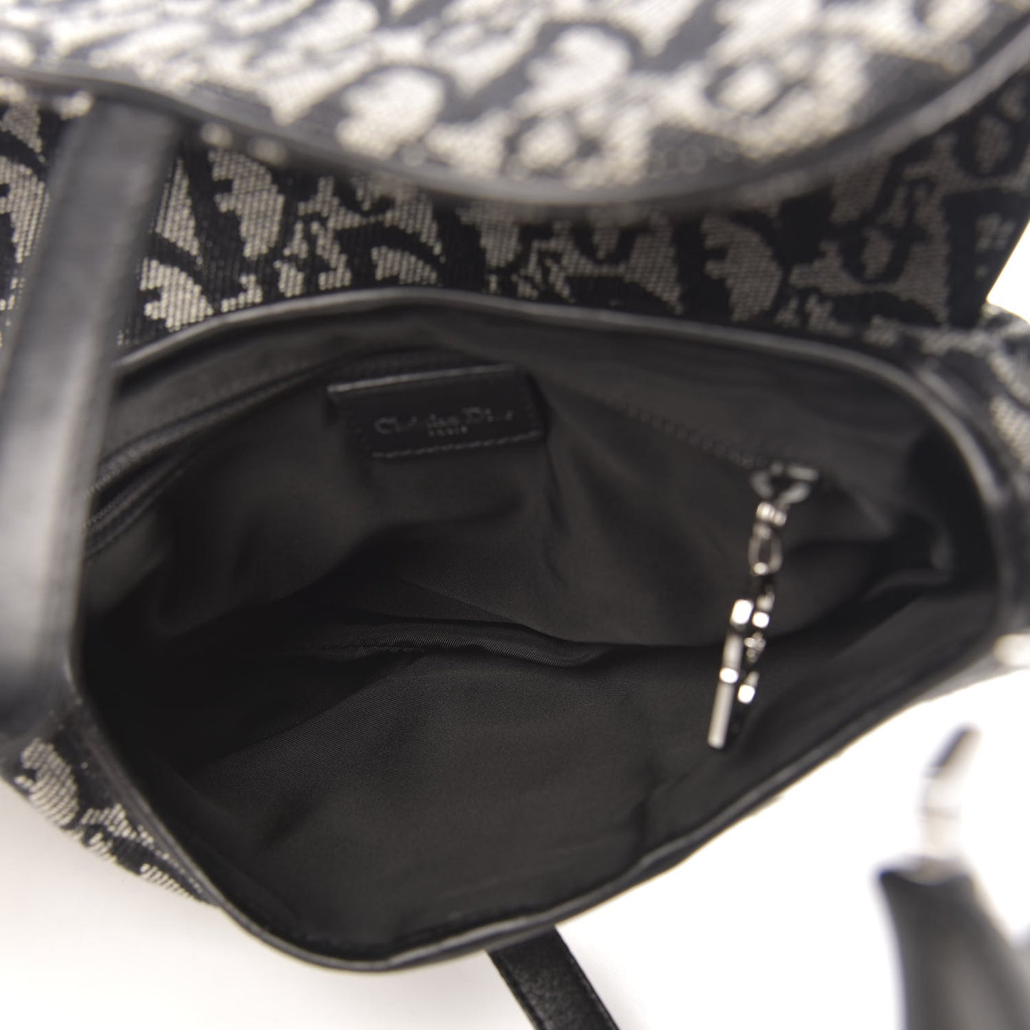 Monogram Saddle Bag Black