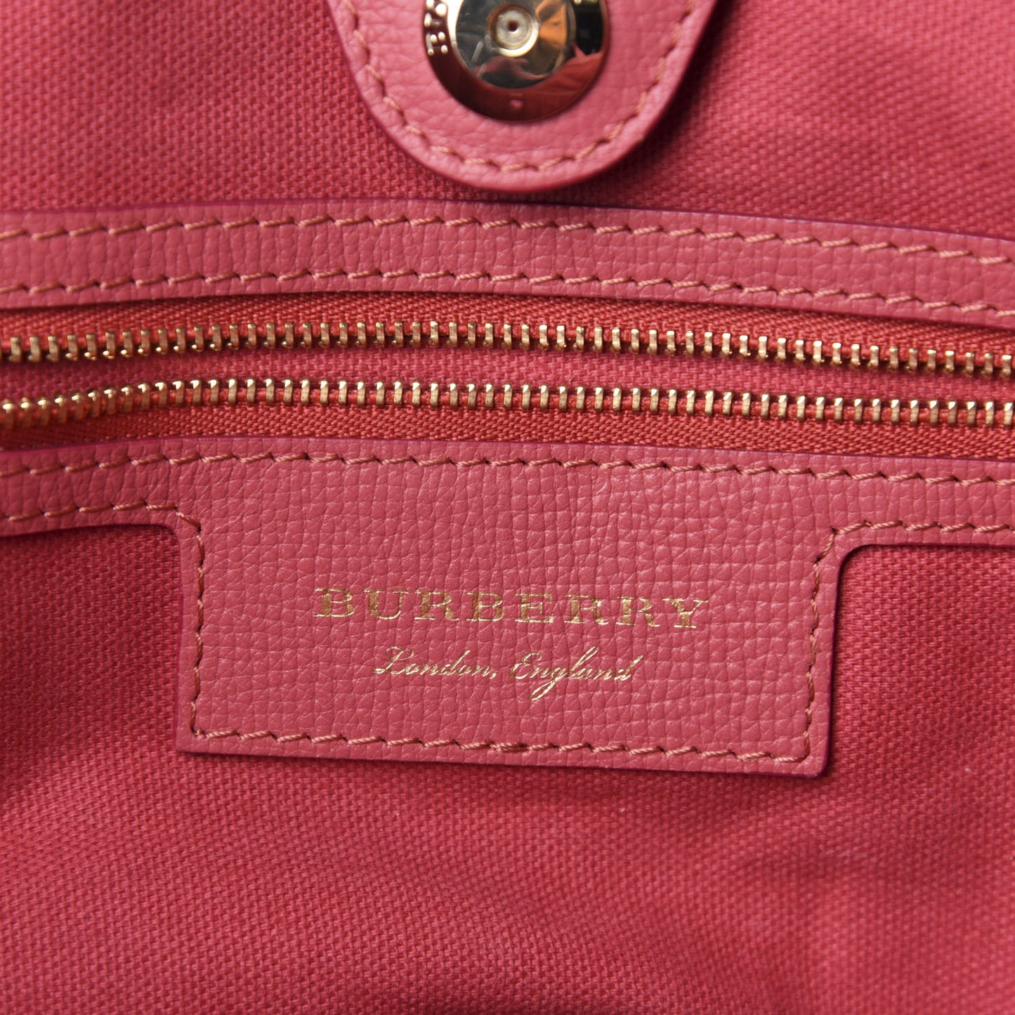 Haymarket Check Small Canterbury Tote Dark Pink
