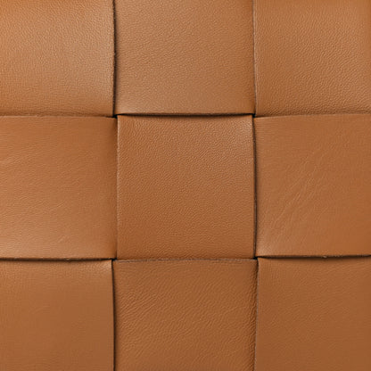 Bottega Veneta Lambskin Maxi Intrecciato Cassette Crossbody Bag Caramel 8 of 10