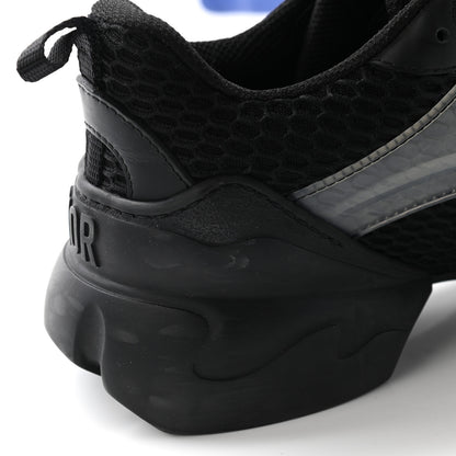 Christian Dior Mesh Calfskin Womens D-Connect Sneakers 38 Black 9 of 10