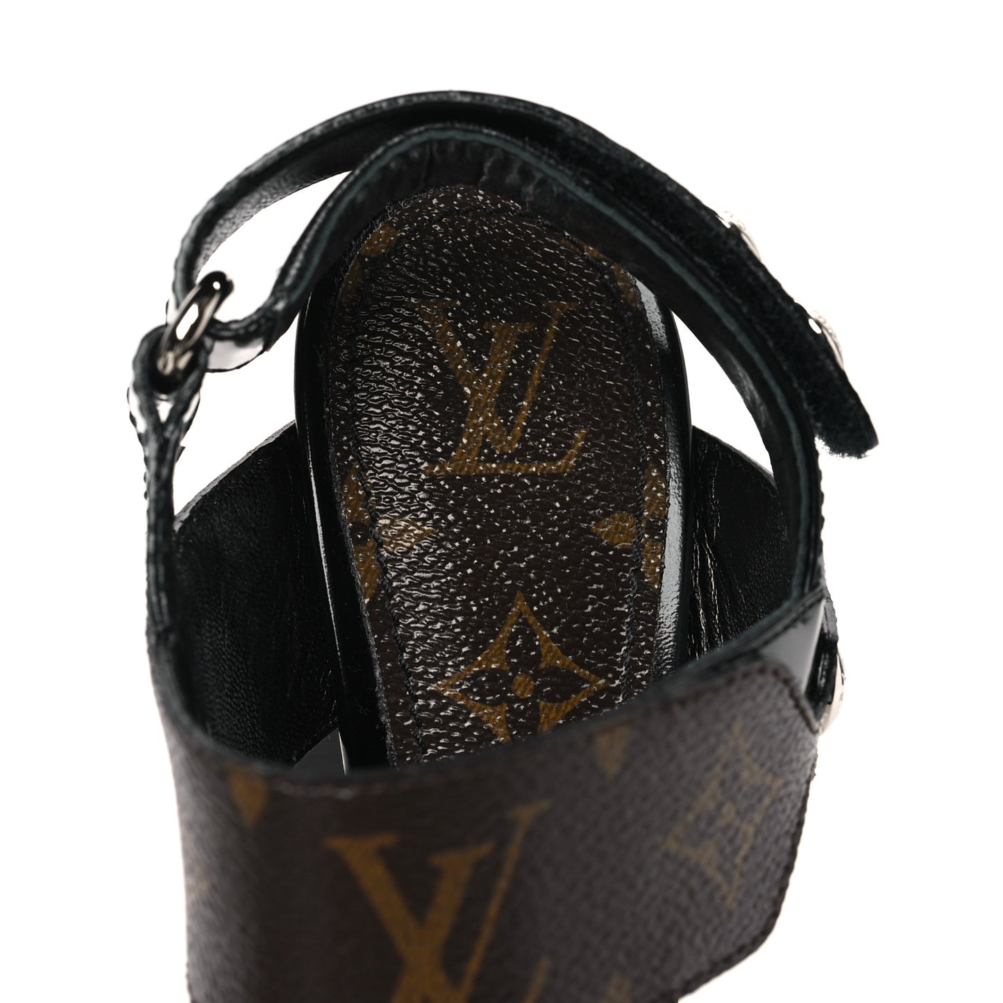 Monogram Star Trail Sandals 38.5 Black
