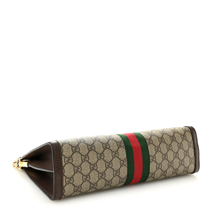 Gucci GG Supreme Monogram Web Medium Ophidia Chain Shoulder Bag Brown 4 of 10