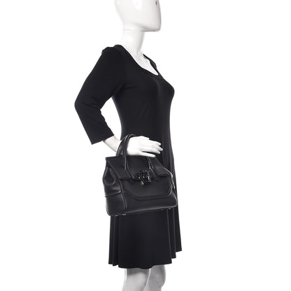 Versace Calfskin Medium Palazzo Empire Bag Black 2 of 10