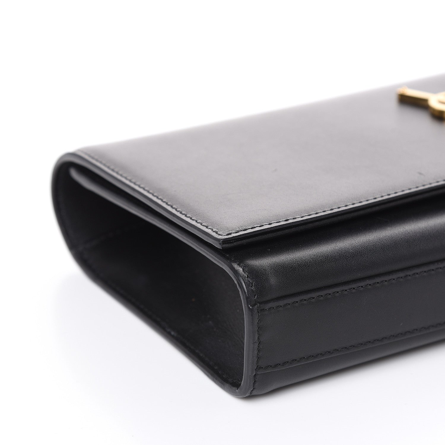 Saint Laurent Calfskin Classic Monogram Tassel Clutch Black 7 of 13