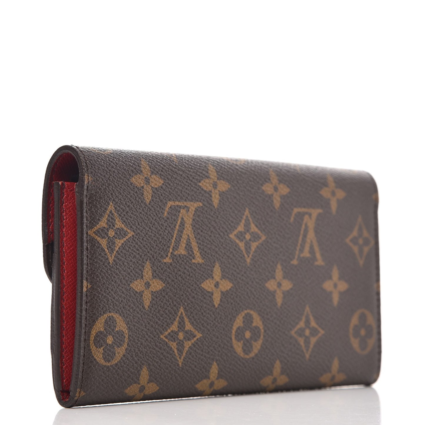 Monogram Emilie Wallet Red