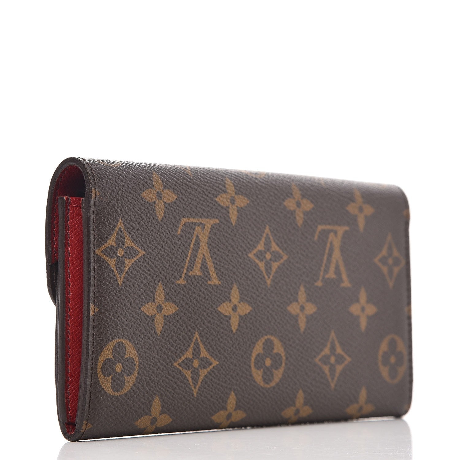 Louis Vuitton Monogram Emilie Wallet Red 3 of 7