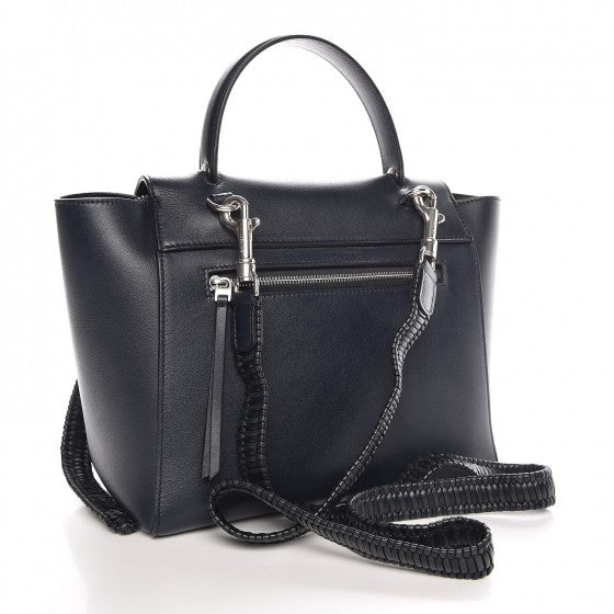 Celine Smooth Calfskin Micro Bi-Color Braided Belt Bag Dark Sea 3 of 7
