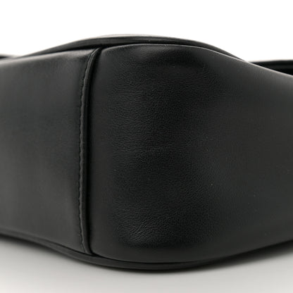 Gucci Calfskin Matelasse Small GG Marmont Shoulder Bag Black 10 of 11