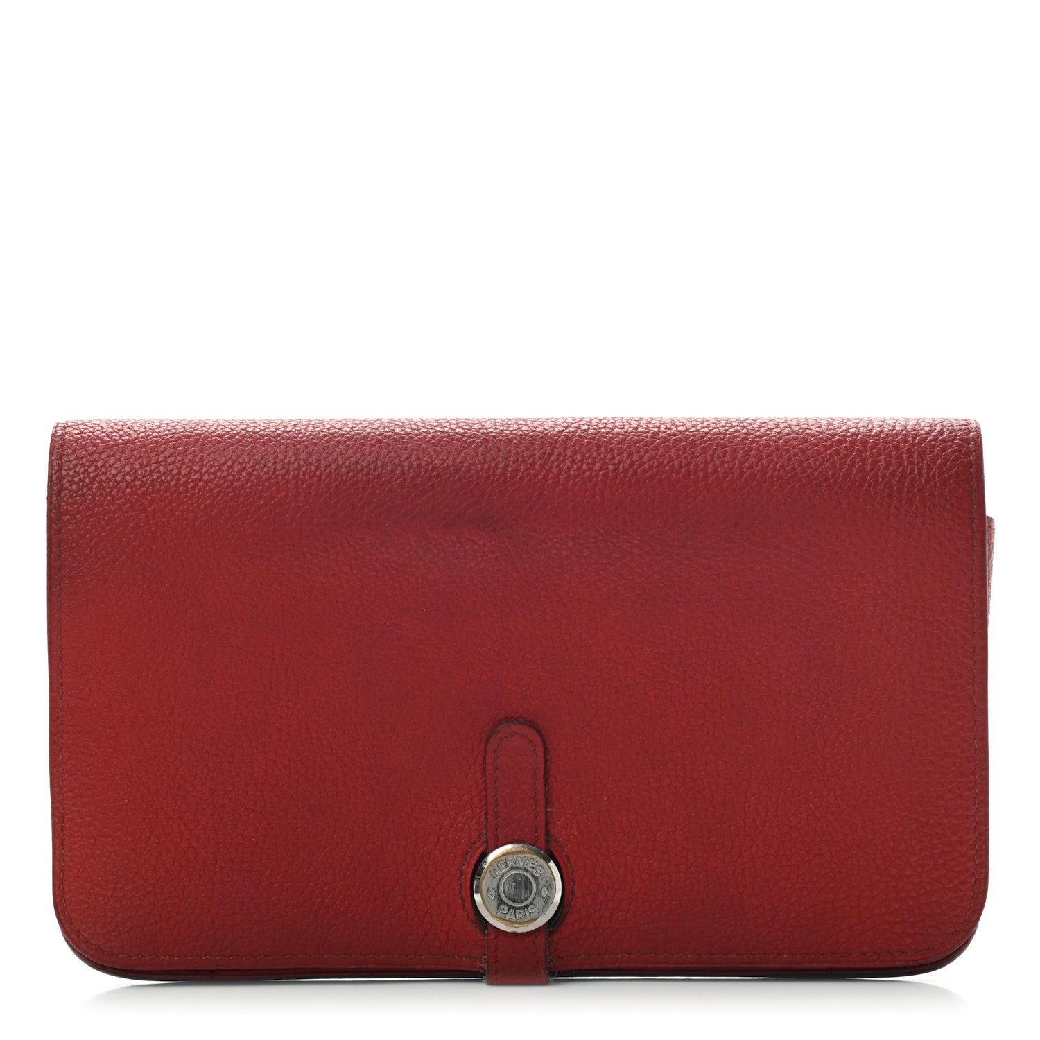 Hermes Togo Dogon Duo Wallet Rouge Garance 3 of 7