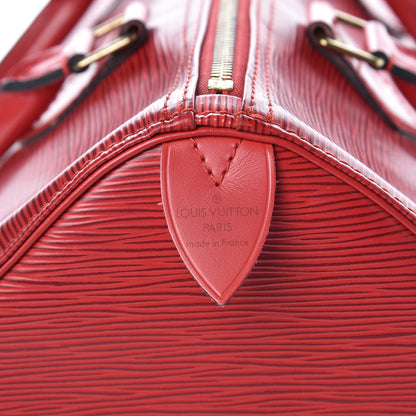 Louis Vuitton Epi Speedy 30 Castillan Red 6 of 7