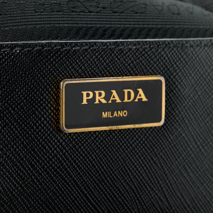 Prada Saffiano Large Galleria Double Zip Tote Black 10 of 14