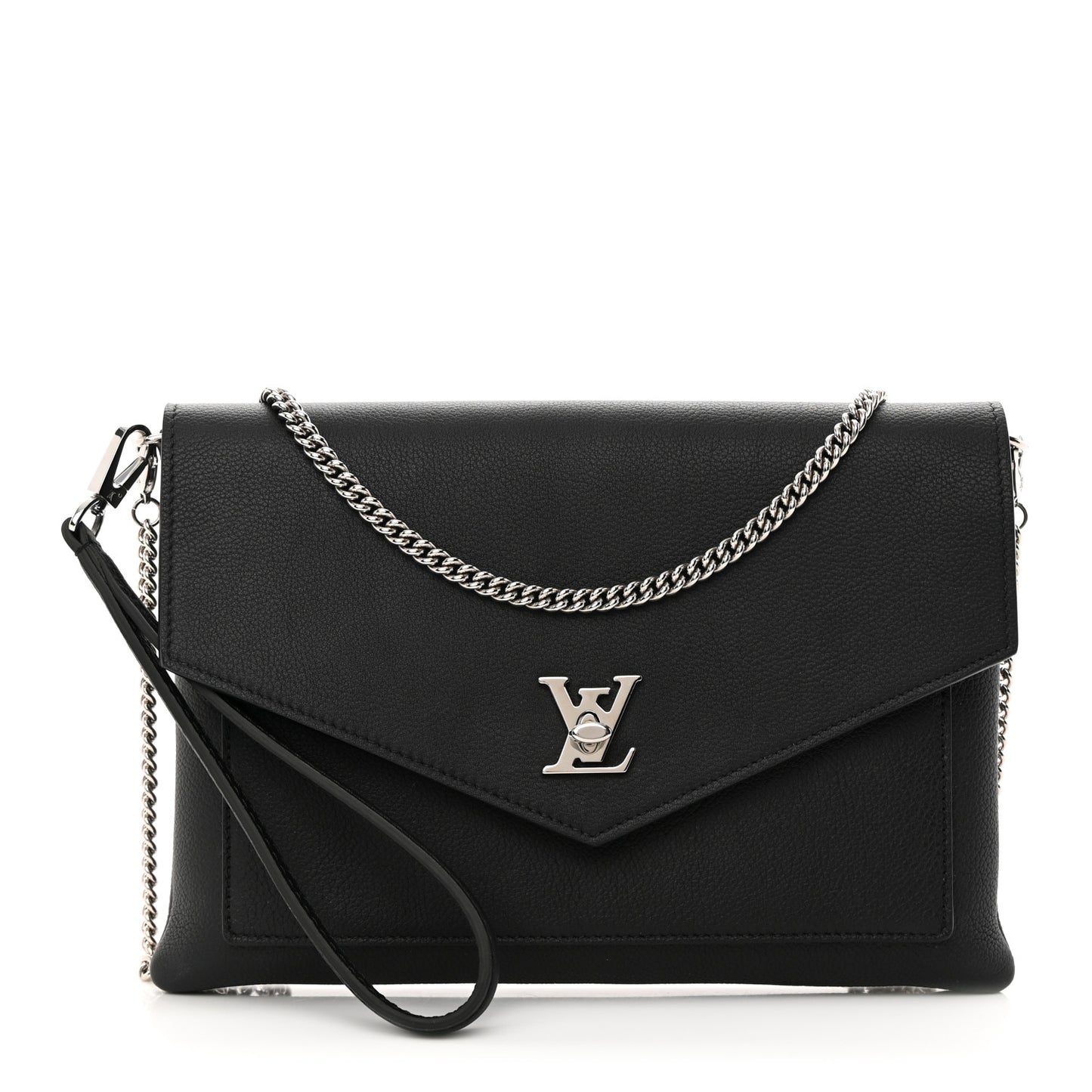 Soft Calfskin My Lockme Pochette Black