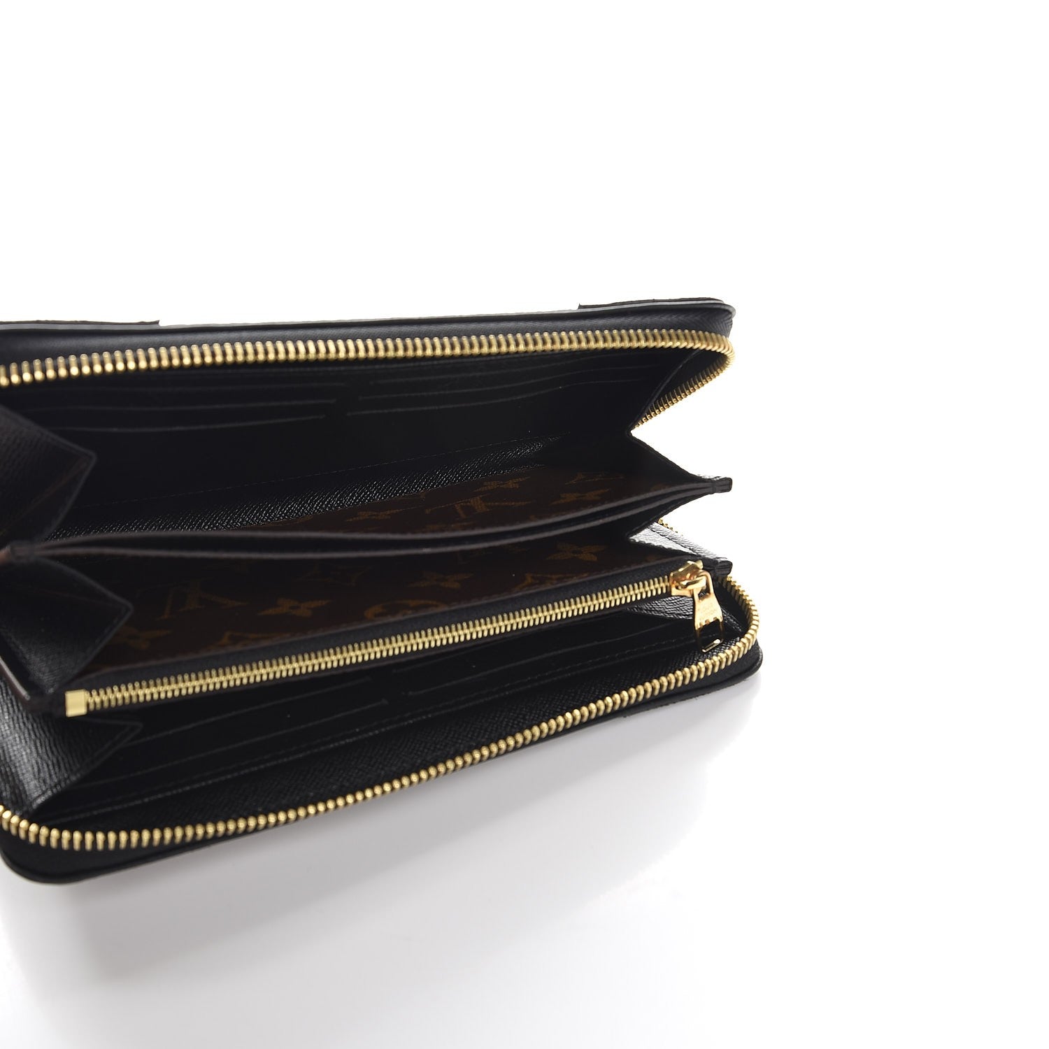 Louis Vuitton Monogram Zippy Retiro Wallet Black 5 of 9