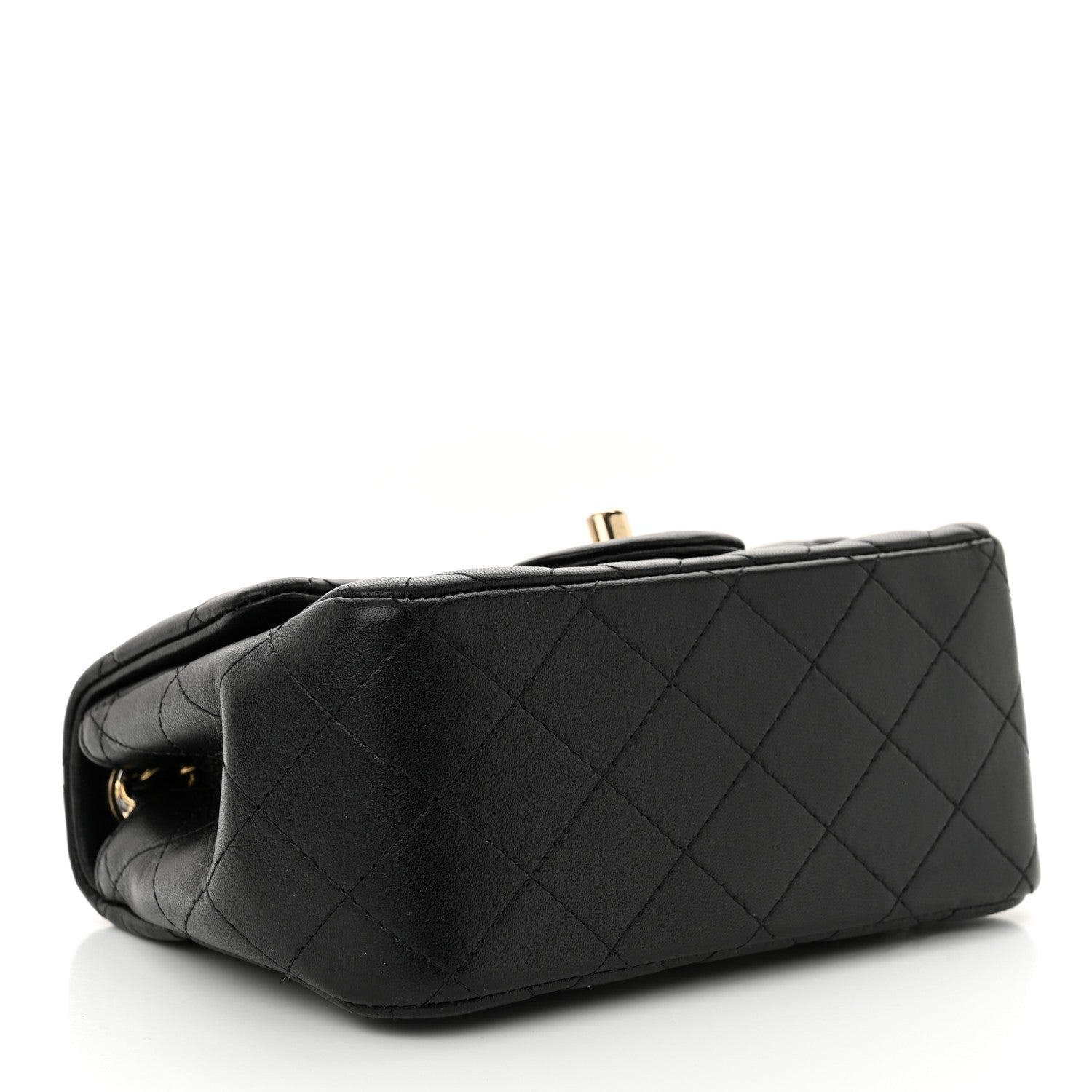 Chanel Lambskin Quilted Mini Square Flap Black 4 of 12