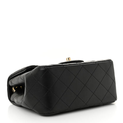 Chanel Lambskin Quilted Mini Square Flap Black 4 of 12