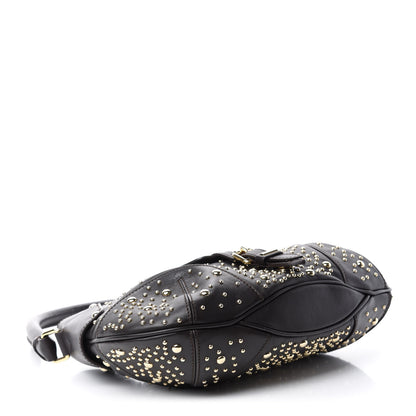 Burberry Calfskin Hackford Studded Hobo Brown 4 of 12