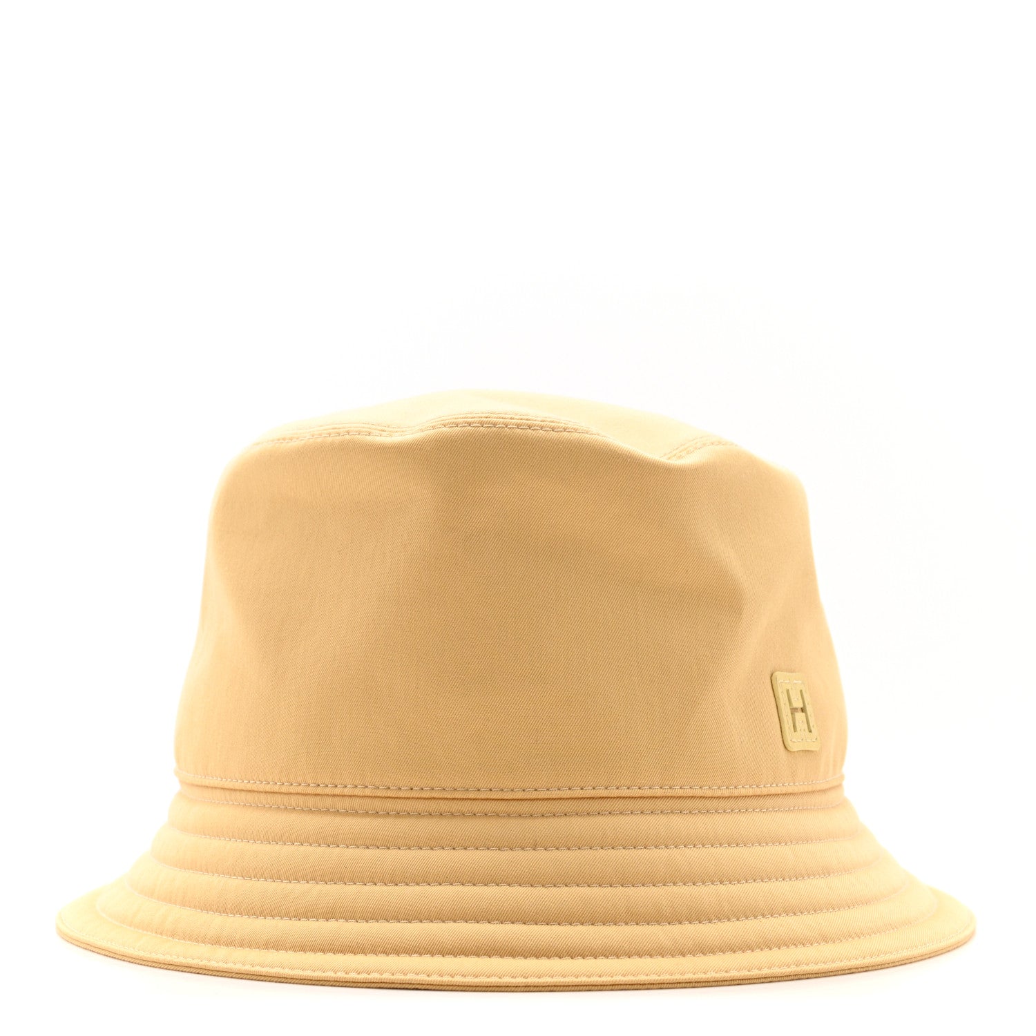 Hermes Cotton Fred H Cut Bucket Hat 60 Banane Jaune Poussin 3 of 8