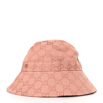 Gucci New Canvas GG Monogram Alina Bucket Hat M Pink 2 of 8