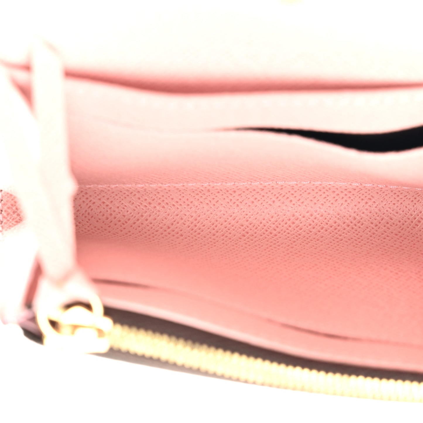 Damier Ebene Rosalie Coin Purse Rose Ballerine