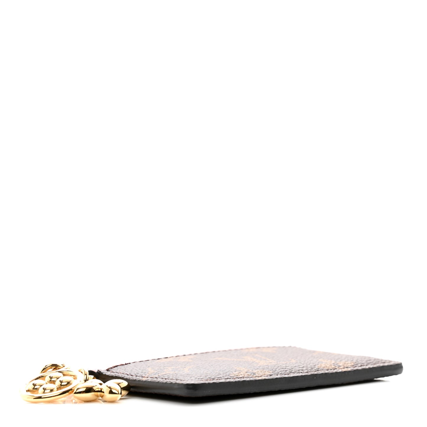 Monogram LV Charms Card Holder Rose Ballerine