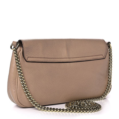 Gucci Pebbled Calfskin Medium Soho Flap Crossbody Camelia 2 of 12
